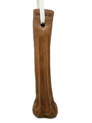 Fake Silicone Ballsack - Light Brown Testicles (With Black Hair)