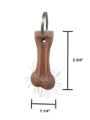 Keychain balls testicles fake