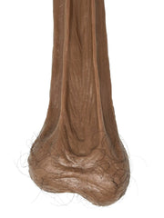 Fake Silicone Ballsack - Light Brown Testicles (With Black Hair)