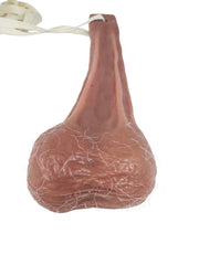 Fake Silicone Ballsack - Hairy Testicles (with grey hair)