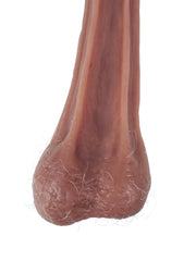 Fake Silicone Ballsack - Hairy Testicles (with grey hair)