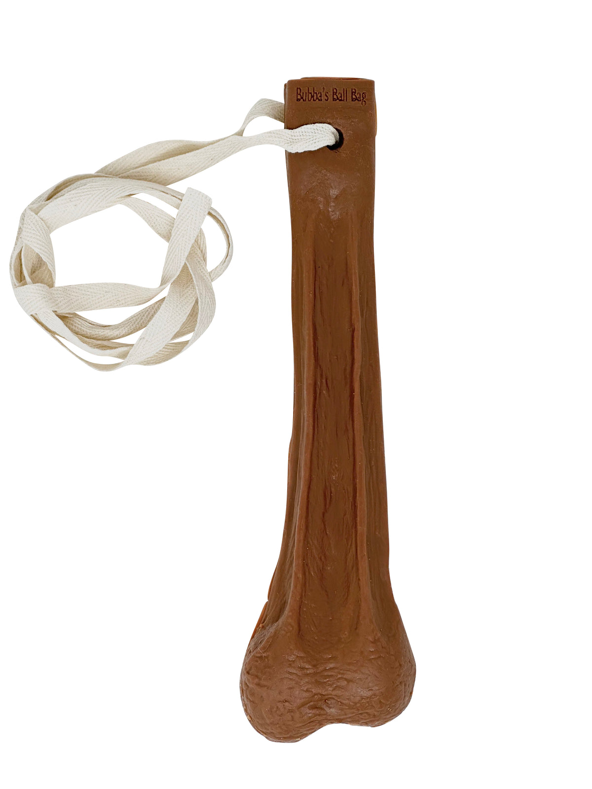 Old Man Fake Silicone Light Brown Testicles (Hairless)